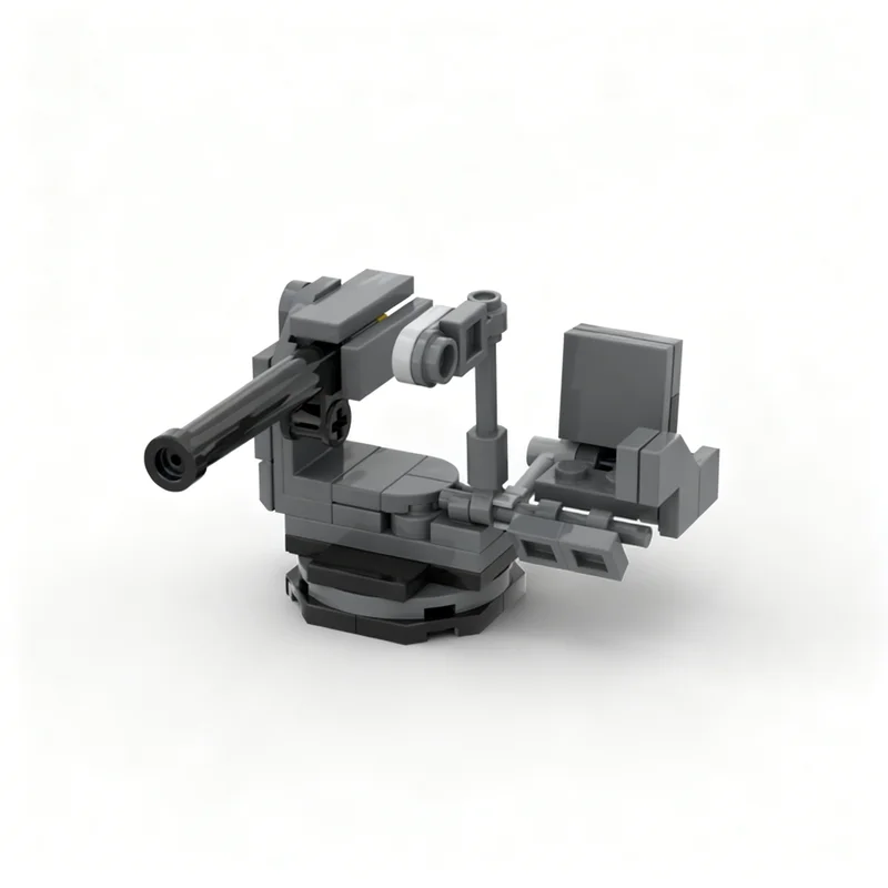 140-teiliges MOC Icons Helldivers 2 Sentry Stratagems Modellbausatz Architektur-Weihnachtsgeschenk Lernspielzeug für Kinder