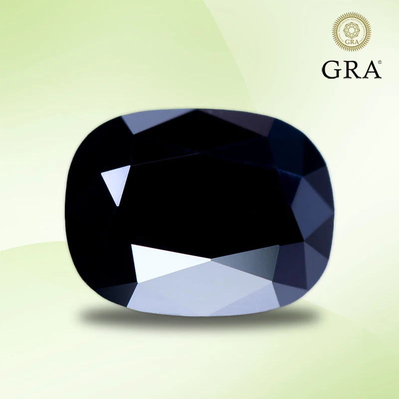 

Moissanite Stone Black Color Rectangle Cushion Cut Gemstone for DIY Ring Necklace Earrings Main Materials with GRA Certificate