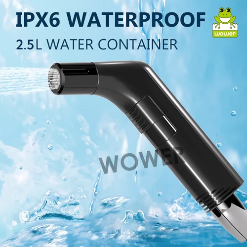 Imagen 2 del producto Bidé eléctrico portátil de 2,5l, bidé de mano Shataf recargable, pulverizador a tope para higiene Personal, limpieza, viaje, Camping, bidé