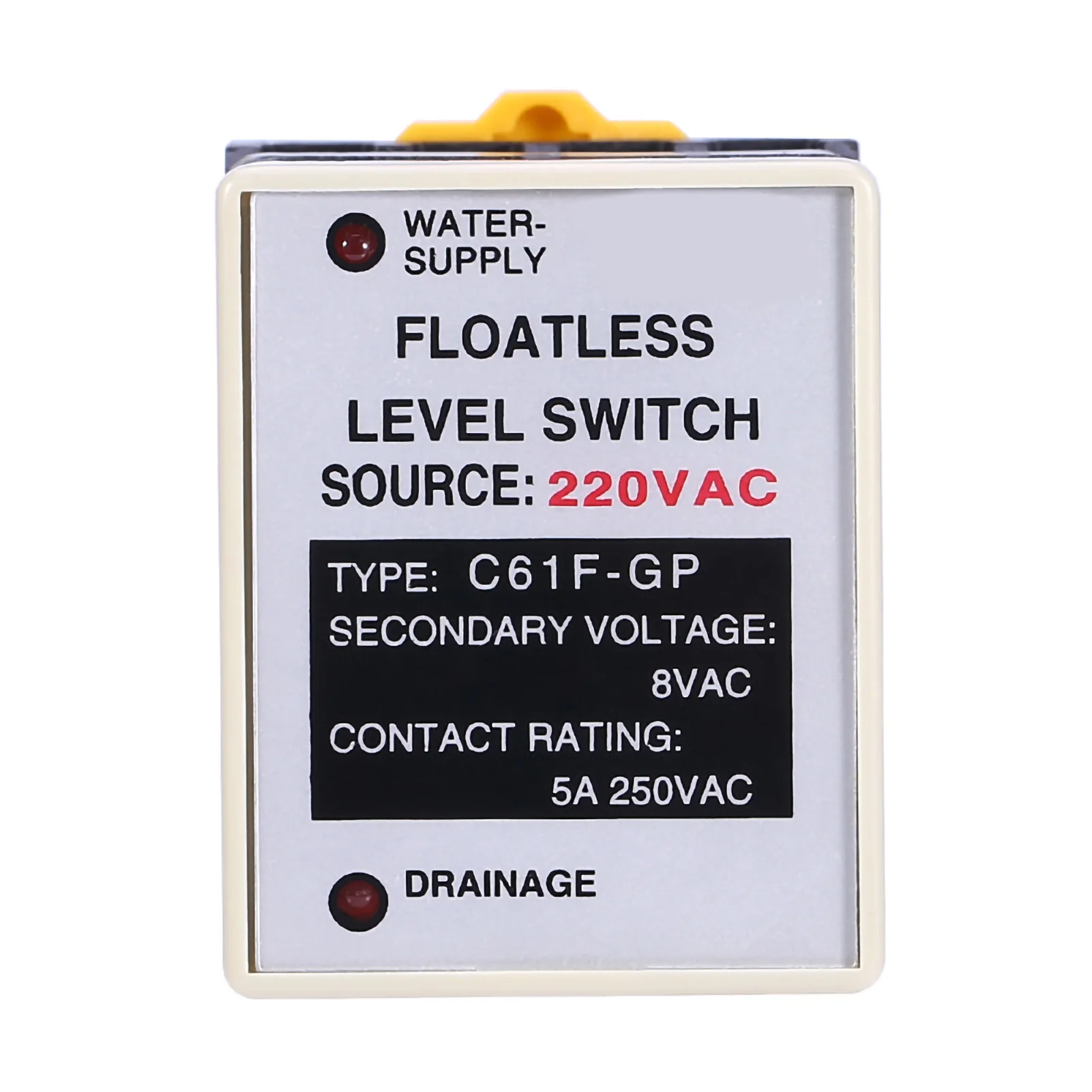 

Floatless Level Switch, C61F-GP AC220V 50/60HZ Liquid Floatless Level Switch Controller With Base