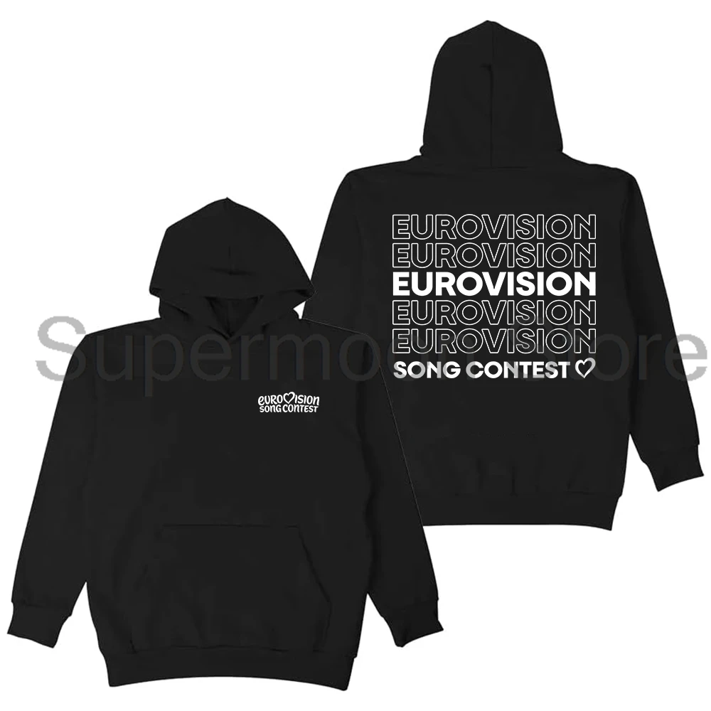 Eurovision Song Contest 2026 Repeat Logo Hoodie Unisex Long Sleeve Streetwear Men Women Hooded Sweatshirts