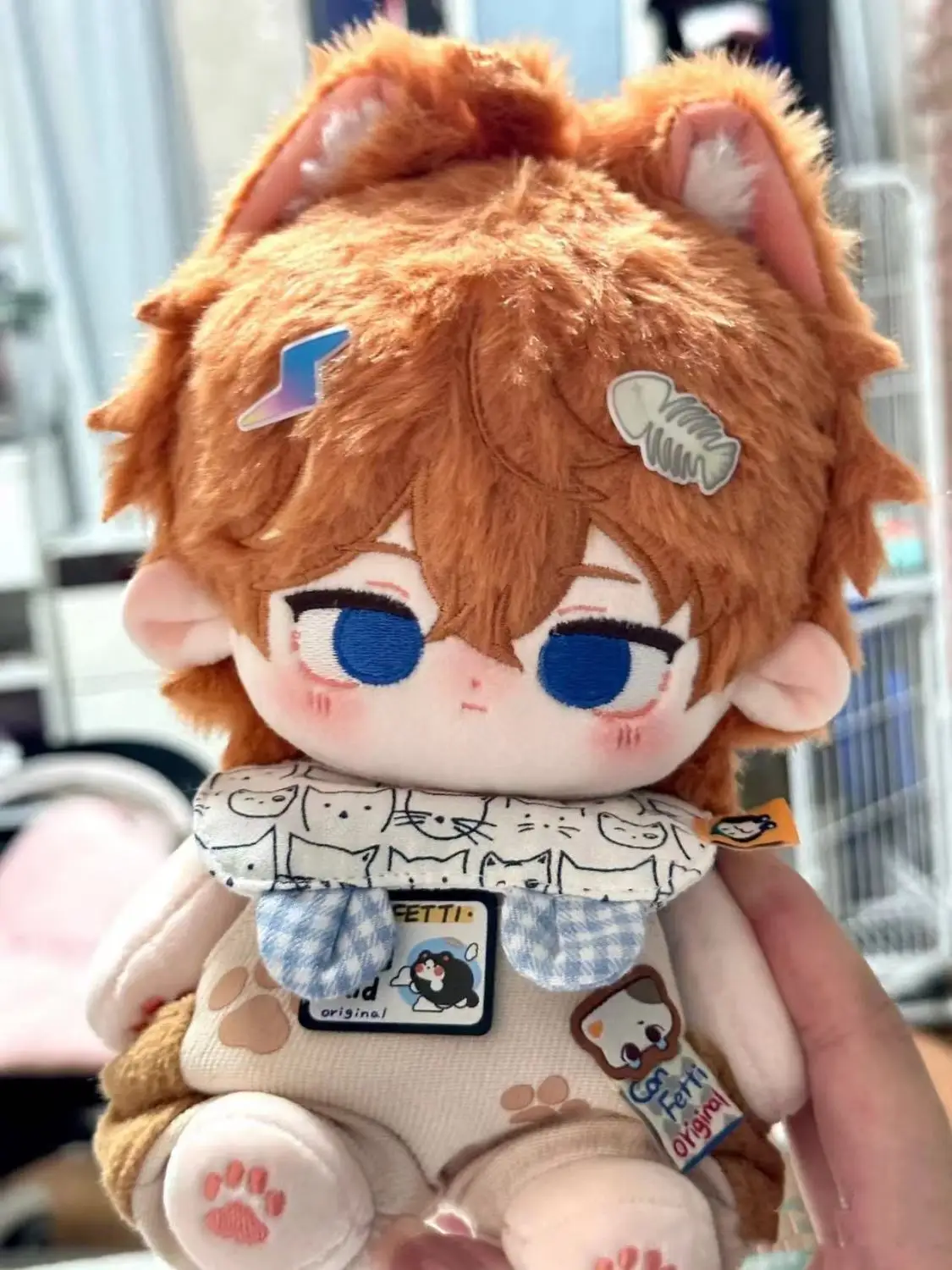 

20cm Anime Tartaglia Genshin Impact Animal Cosplay Soft Plush Doll Body Dress Up Cotton Stuffed Toys Dolls Figures Plushies Gift