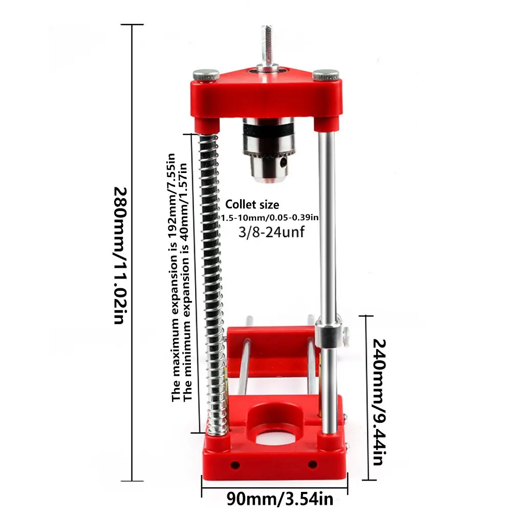 Woodworking Drill Locator Convenient Labor Saving Alloy Steel Mini Bench Multi-function Machine With High Speed Durable Locator