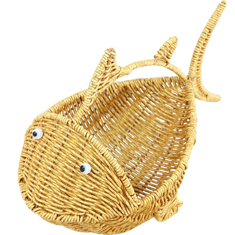 

Woven Storage Basket Plastic Pp Pe Material Fruit Bread Snack Organizer Tabletop Decorative Home Supplies Candy Biscuit