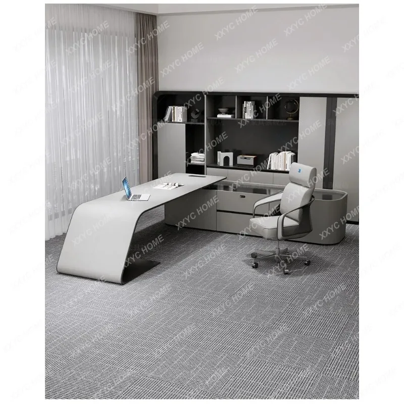 XXBoss President's Desk Light Luxury Modern Villa Large Class Desk Office Single Leader Office Desk and Chair