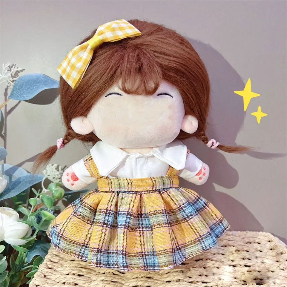 20CM Doll Clothes Cosplay Multicolor Lolita Bowknot Miniature Dress Suit Photo Props Cosplay Headband Princess Dress Set