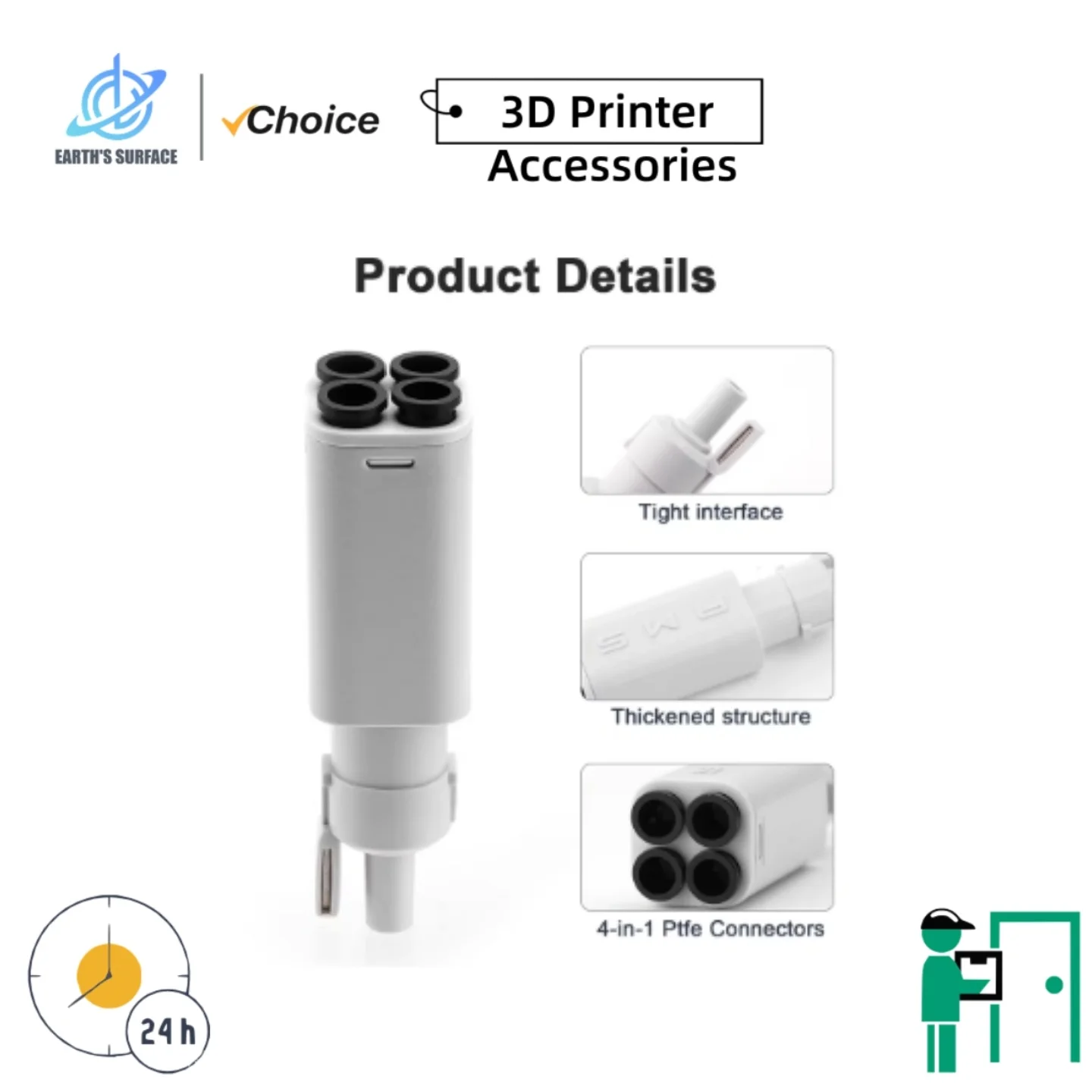 EARTH'S SURFACE Bambu Lab  A1 mini 3D Printer AMS Lite Filament Hub - Five Way Components Switch Consumables Multi-Color Printin