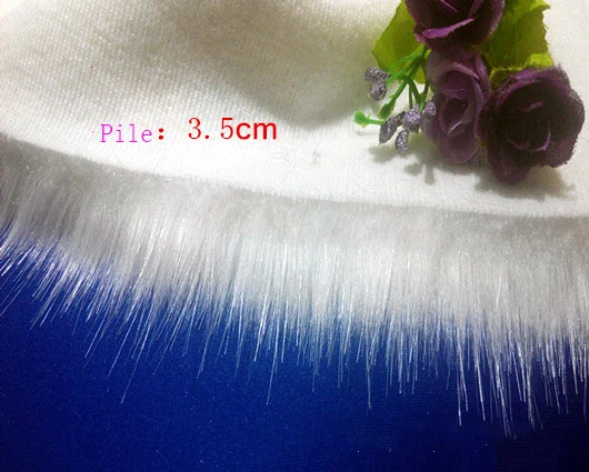 High-grade imitation fox fur,pile 3.5cm synthetic fur,faux fur fabric,Counter decoration Plush fabrics,160cm*45cm(half yard)/pcs