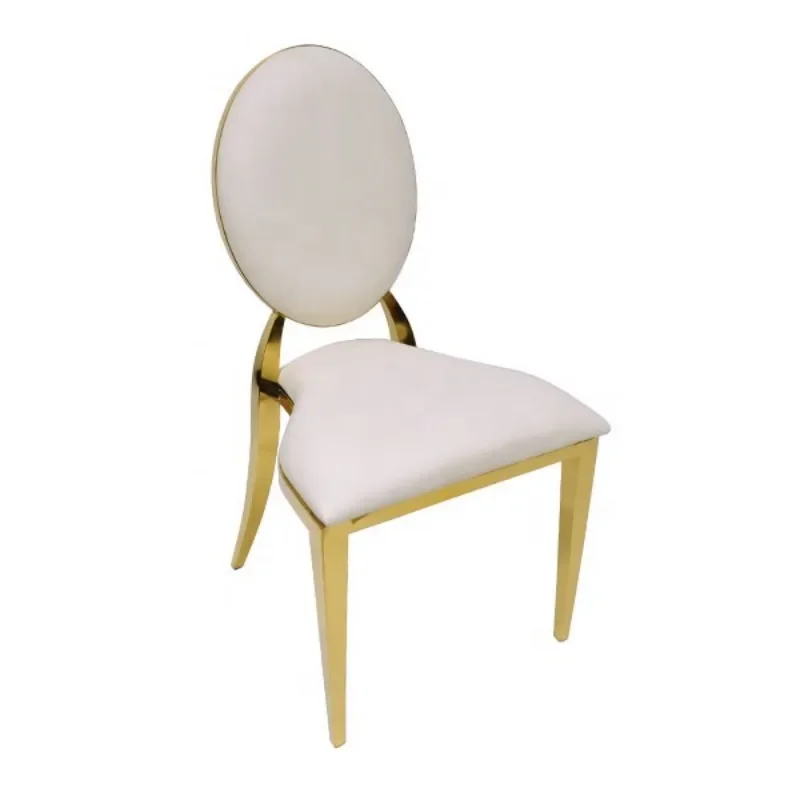 

Stainless steel gold stackable luxury louis events hotel banquet wedding chairs for decor hall restaurant reception