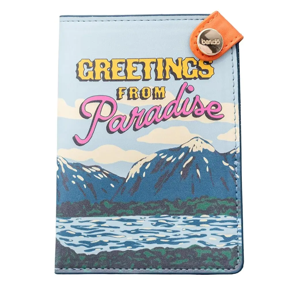 

Getaway Retro Passport Holder, Durable Vegan Leather Passport Cover, Travel Wallet Fits Credit Cards and Vaccine Card (Greet