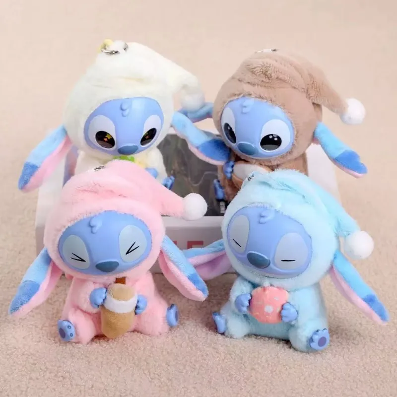 

New Stitch Eat Something Before Sleep Series Blind Box Plush Dolls Pendant Cute Doll Ornament Mystery Box Surprise Toys Gifts