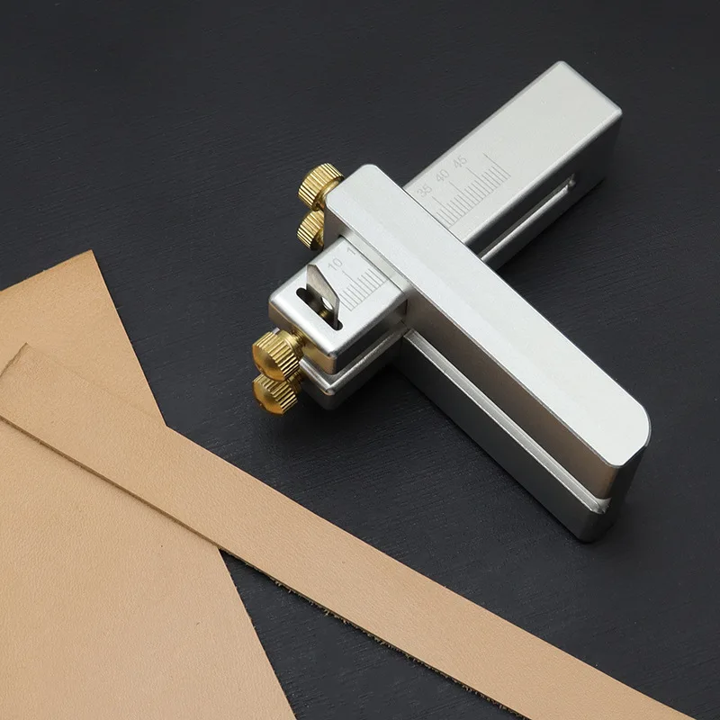 Luminum Handle Sandblasting Belt Cutter Aluminum Alloy Belt Strip Manual Cutting Machine DIY Manual Leather Tools