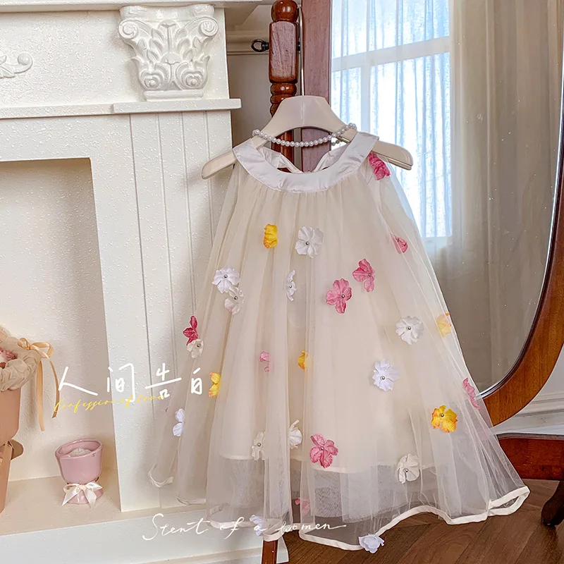 

CXJM-Girls' Summer Dress2025New Stylish Summer Princess Dress for Girls with High-end Feel