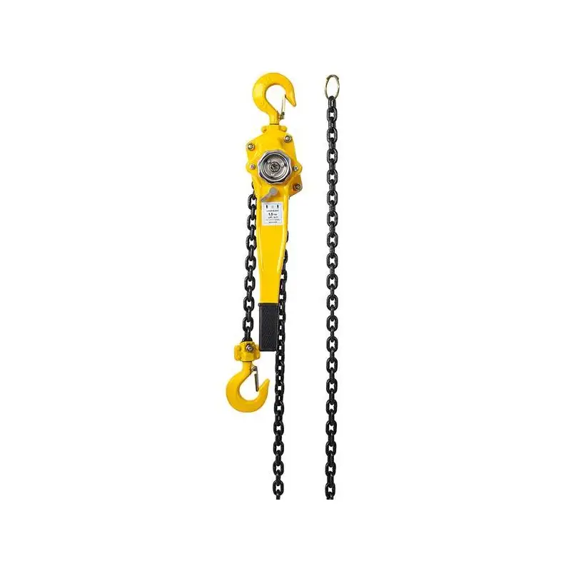 Talha de corrente com alavanca de 1,5 toneladas, capacidade de 3300 lbs, elevador de corrente de 20 pés com ganchos resistentes, extrator de catraca