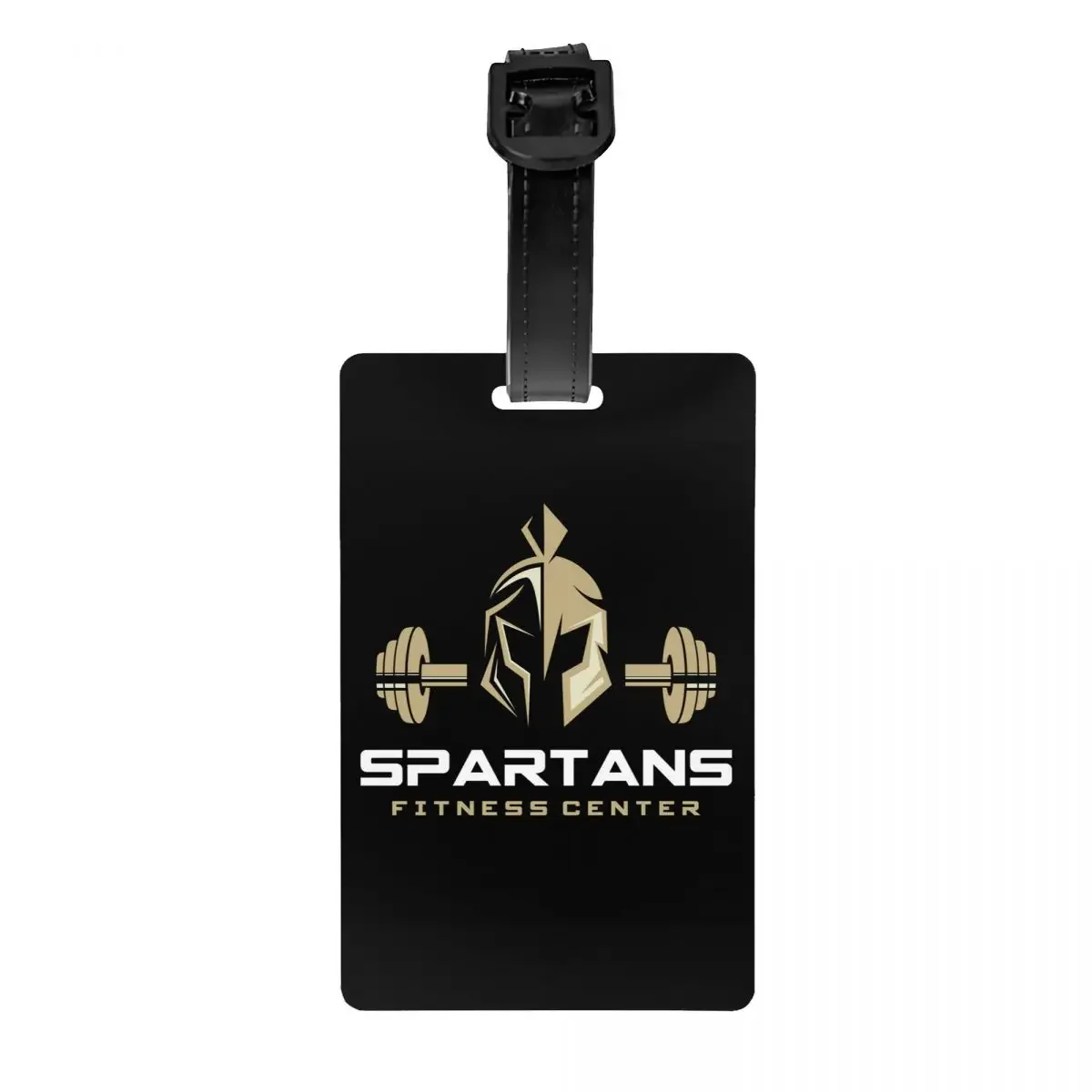 Custom GYM Spartan Fitness Luggage Tag With Name Card Privacy Cover ID Label for Travel Bag Suitcase