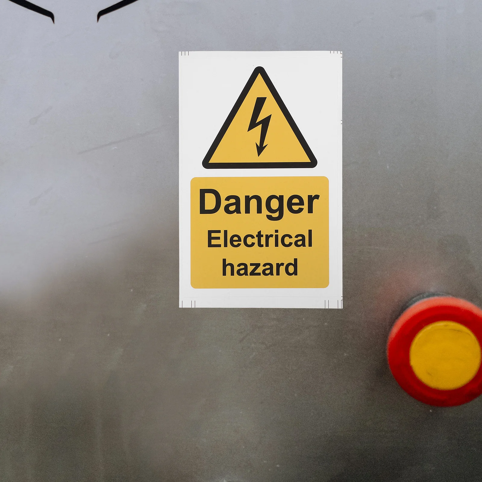 

5Pcs Safety Stickers Unique Design Waterproof Warning Labels for Cars Walls Doors No Smoking Sticker High Visibility Decal