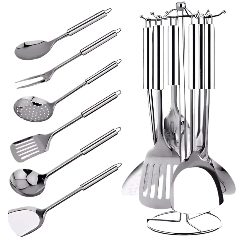 New Sale 7in1 Stainless Steel Kitchen Utensil Tool Set Kitchenware Utensils & Gadgets