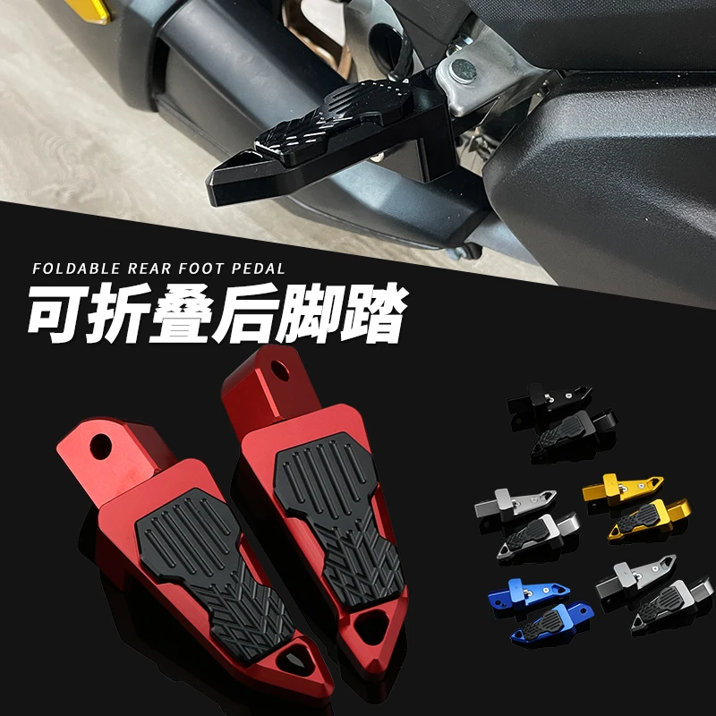 

Rear Passenger Foot Peg Foot Rests Anti-slip Pedals FOR YAMAHA XMAX300 NMAX155 NVX 125 155 Aerox Aerox155 XMAX 300 NMAX