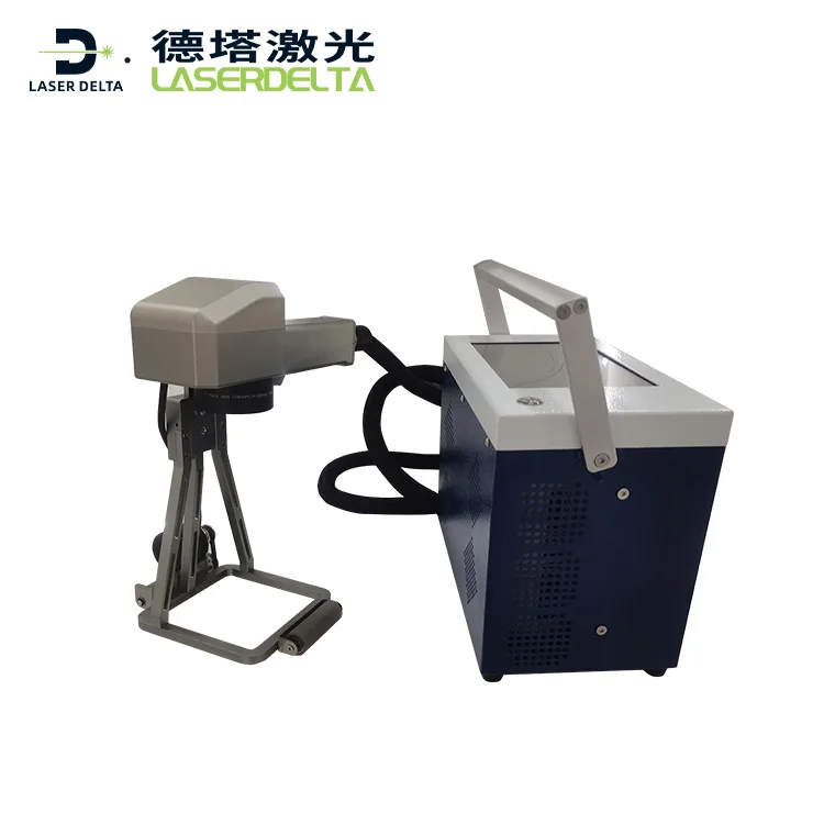 High-Precision 20W 30W 50W Portable Fiber Laser Marking Machine With Rotary For Metal Steel Handheld Laser Marker