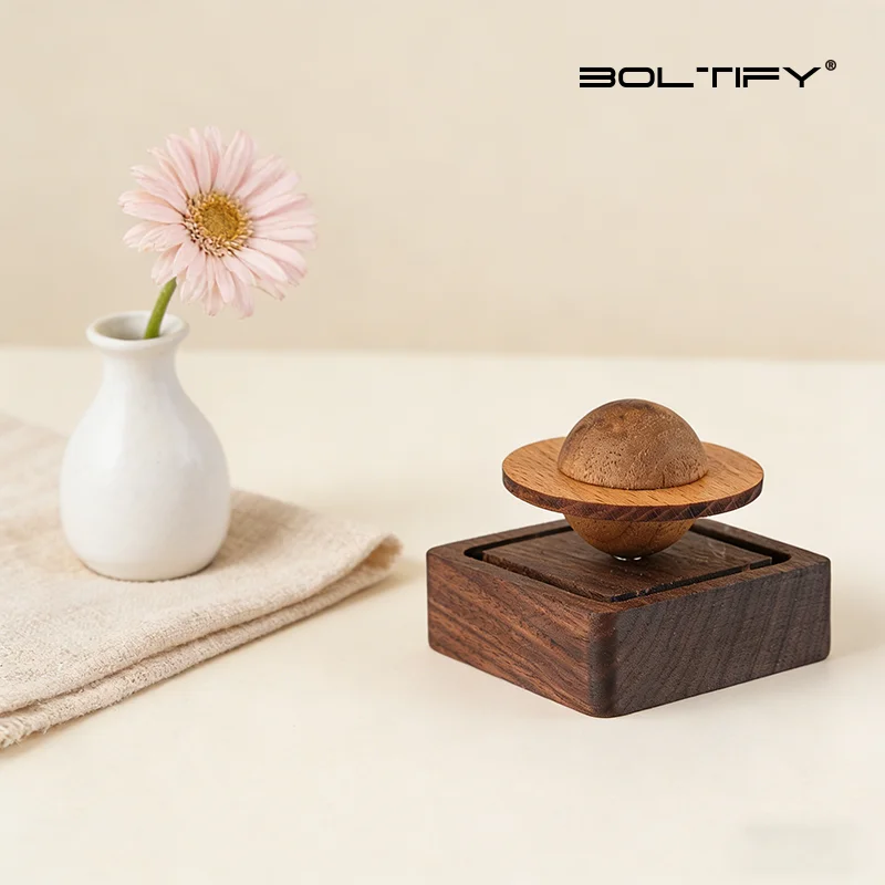 BOLTIFY 1pcs wood scent No essential oil diffuser Jupiter shape home decoration fresh air present to friend dorm room essentials