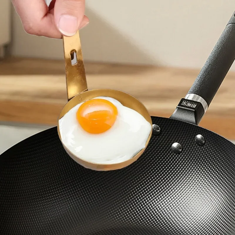 1/5PCS Stainless Steel Egg Poacher Nonstick Egg Bowl Boiling Heating Mold with Hook Kitchen Cooking Steaming Cookware Gadgets