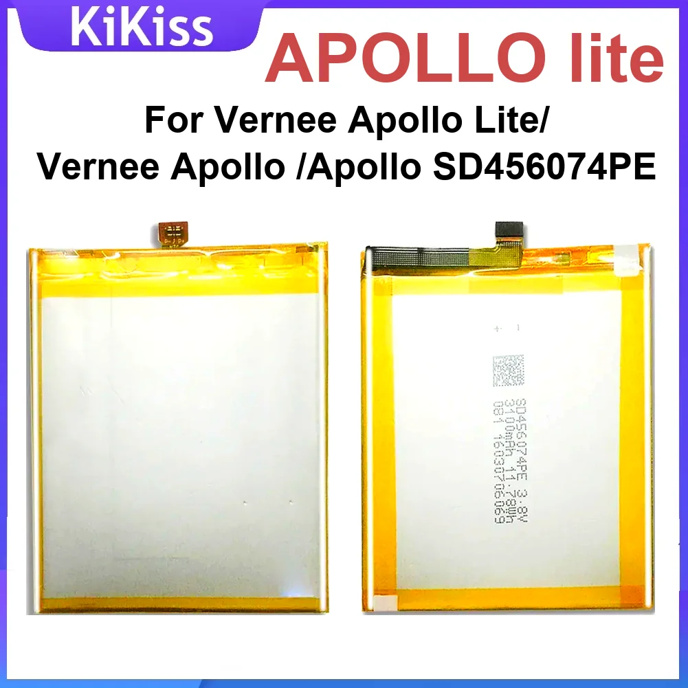 Аккумулятор мобильного телефона Apollo Lite 3180 мАч для Vernee SD456074PE высокой емкости с быстрой зарядкой