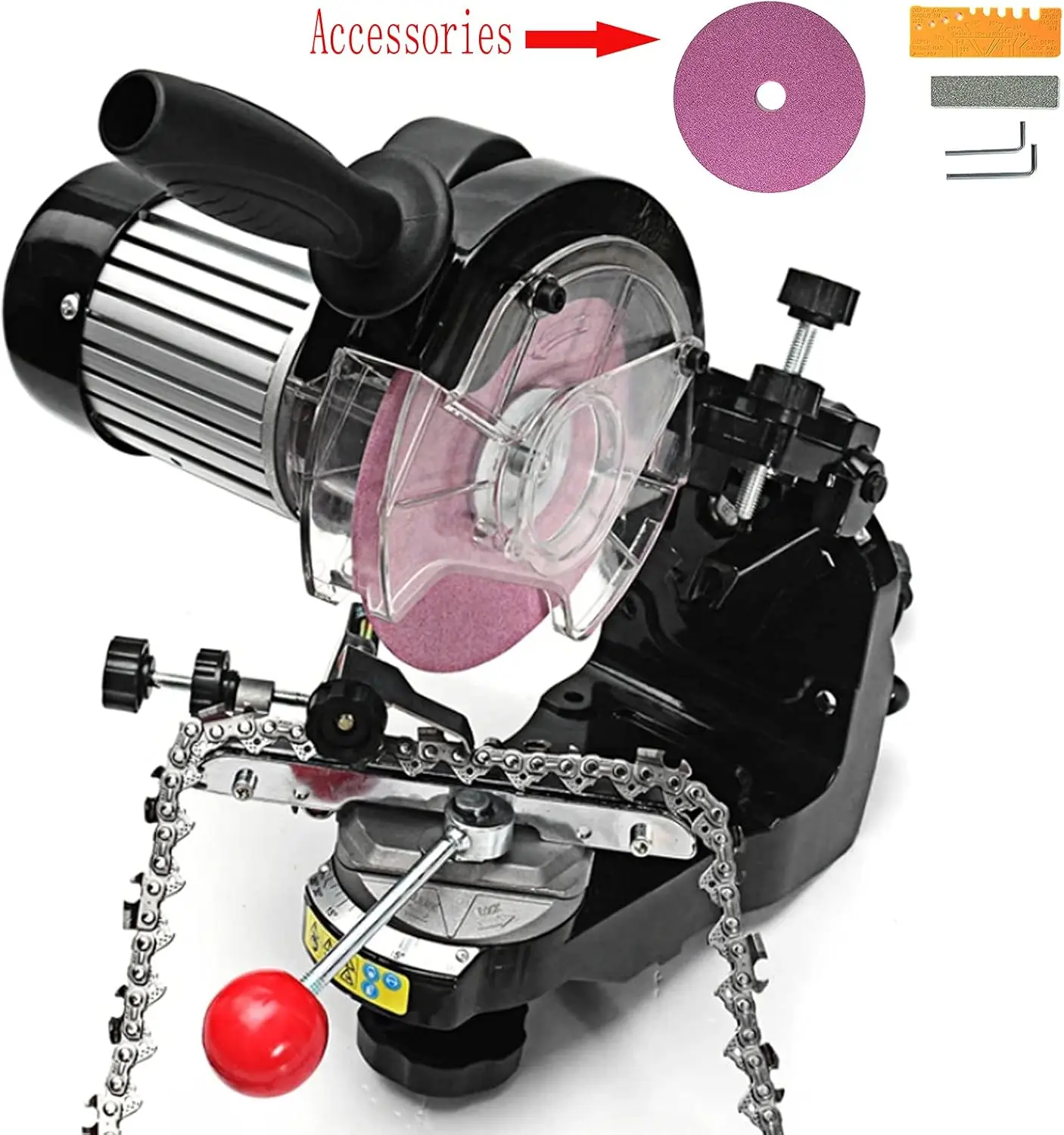 Imagem -05 - Elétrica Multi-ângulos Automático Serra Cadeia Lâmina Grinder Sharpener Máquina Por3 16 Inc Profissional