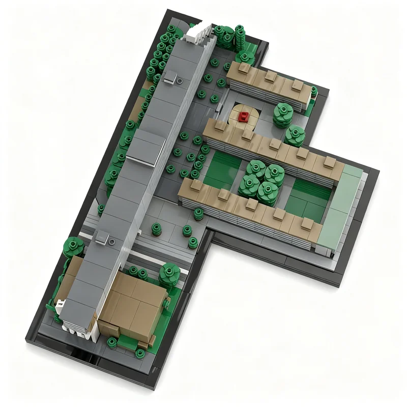 1579 Pezzi MOC Palazzo dell'Università di Berlino Germania Modello Architettonico Blocchi da Costruzione Giocattolo Educativo Regalo di Natale per Bambini