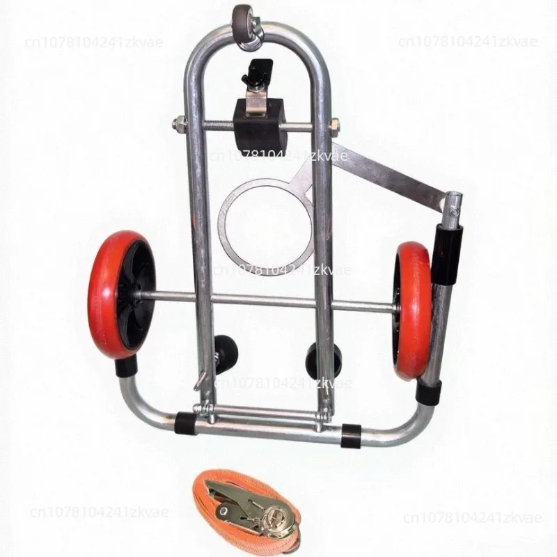 Toilet auxiliary installation mobile positioner, quick clamping tool, folding portable labor-saving trolley