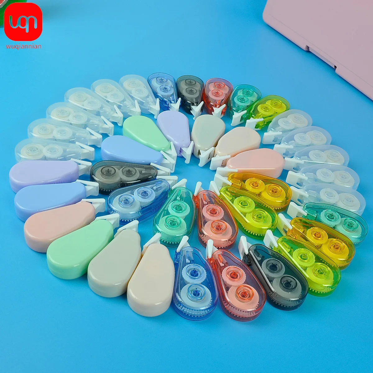

6 pieces/set of Kawaii Morandi color correction tape, correction white correction tape for school office back-to-school season