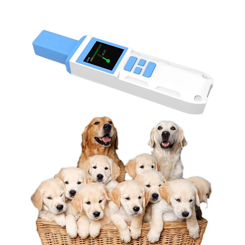 Czytnik temperatury zwierząt RFID 134.2Khz ISO11784/5 FDX-A,FDX-B,HDX USB, czytnik identyfikatorów zwierząt domowych do mikroczipów termicznych, kotów, psów, koni, końskich