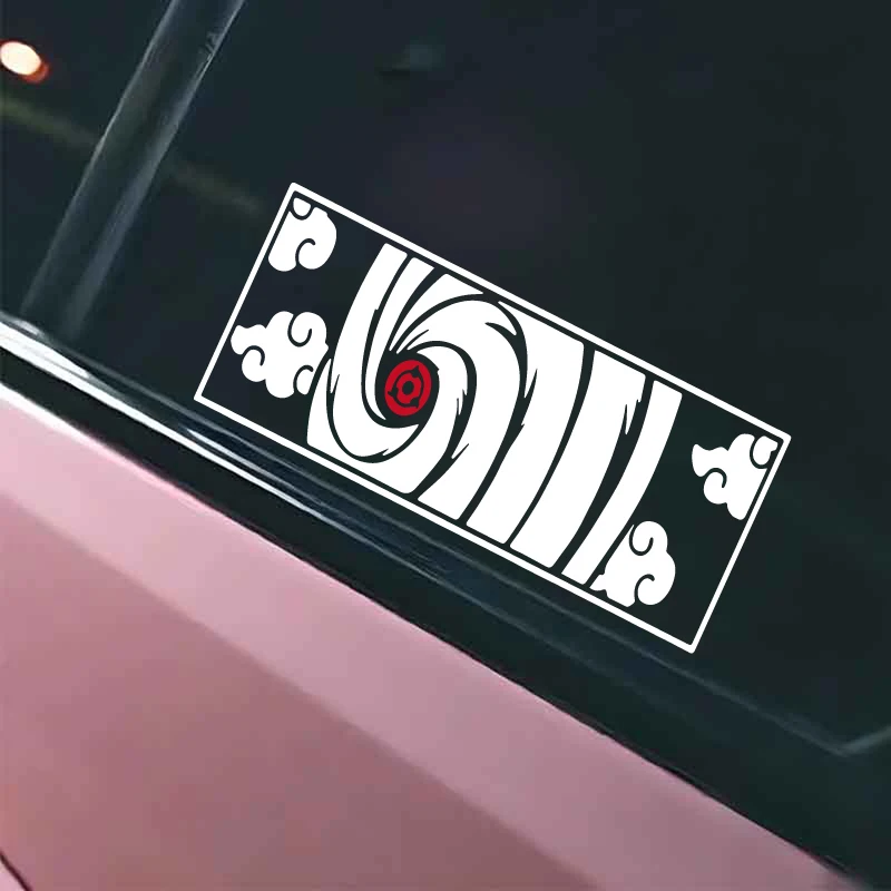 Mask Obito Decal, Creative Anime Stickers, High-Quality and Waterproof Car Exterior Decoration, Suitable for All Smooth Surfaces