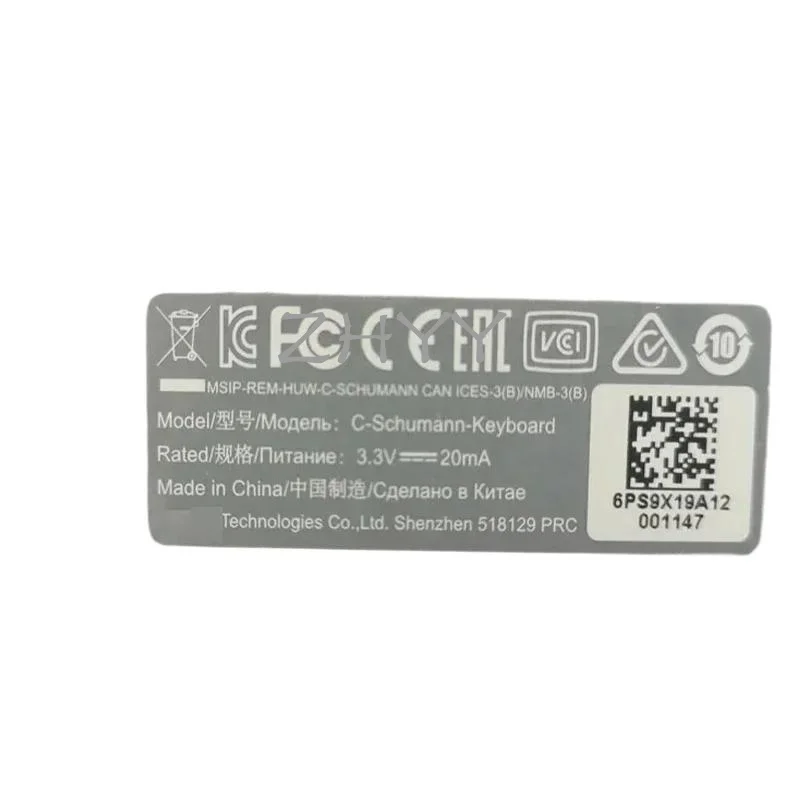 YY 95% Baru untuk M6 Matepad Tablet 10.8 Inci 2-In-1 Keyboard Kulit Magnetik Pintar Keyboard Portabel C-Schumann-Keyboard