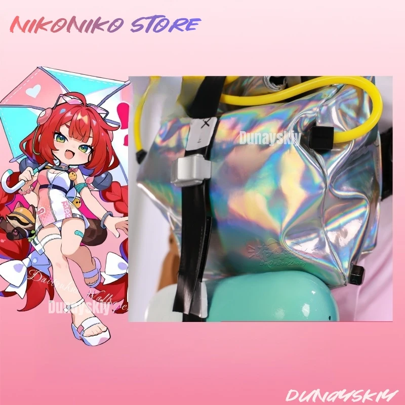 Game Zenless Zone Zero Ukinami Yuzuha Cosplay Costume Summer Swimsuit With Accessories Bag Red Wig Halloween Carnival Women Girl