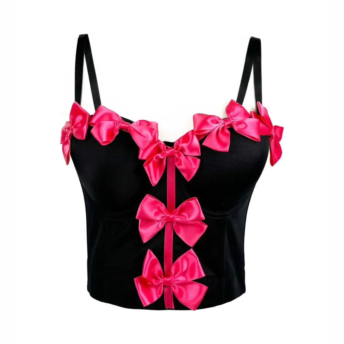 

Party Cute Corset Bow Crop Top Women Shaper Tank Bralette Sexy Underwear Sexy Lingerie Fashion Clothing Rave Bustier Summer Vest