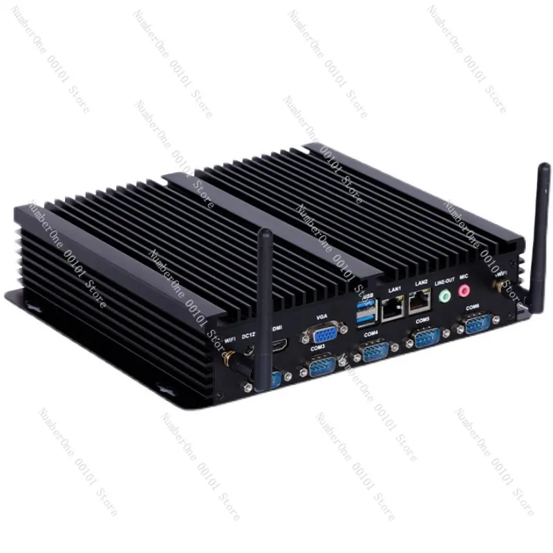 6COM embedded industrial control computer/j1900/i34005u/i55005U/i75500u/fanless