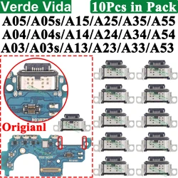 10pcs Original USB Charging Port Connector for Samsung A05 A05S A15 A25 A35 A55 A13 4G A04 A04S A14 A23 A33 A24 A34 A54 A53 5G