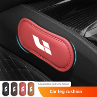 Leather Car Pillow Cushion Elastic Knee Pad Leg Pad Armrest Pad Accessories For LeadingIdeal I8 ONE L8 L6 L7 L9 MEGA Emblem Logo