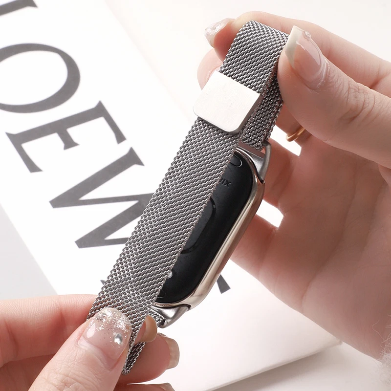Strap Für Xiaomi Mi Band 10 8 9 Zubehör smartwatch gürtel Milanese Schleife Metall armband pulseira correa miband 10 9 8 NFC Strap