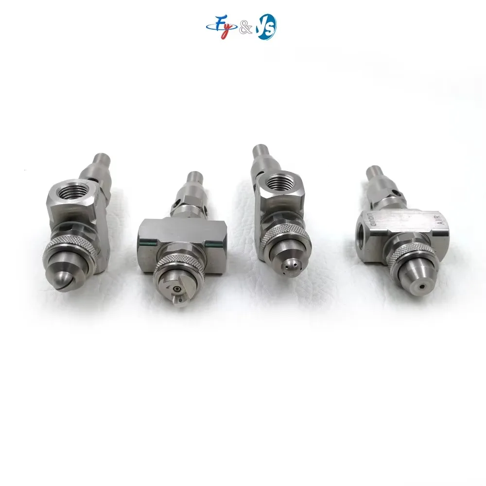 JCO Self Cleaning Air Atomizing Nozzle Multiple Spray Pattern Adjustable Ultra Fine Mist Air Atomizer Nozzles