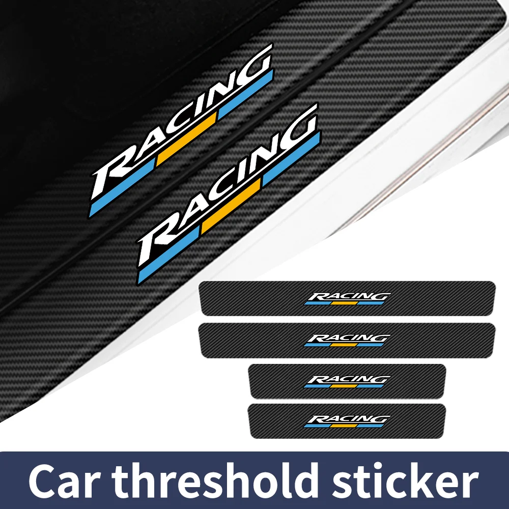 

Racing Carbon Fiber Car Door Sill Threshold Sticker Auto Trunk Bumper Protector Strip For Scania K250 K280 K310 K320 K490 SERIEX
