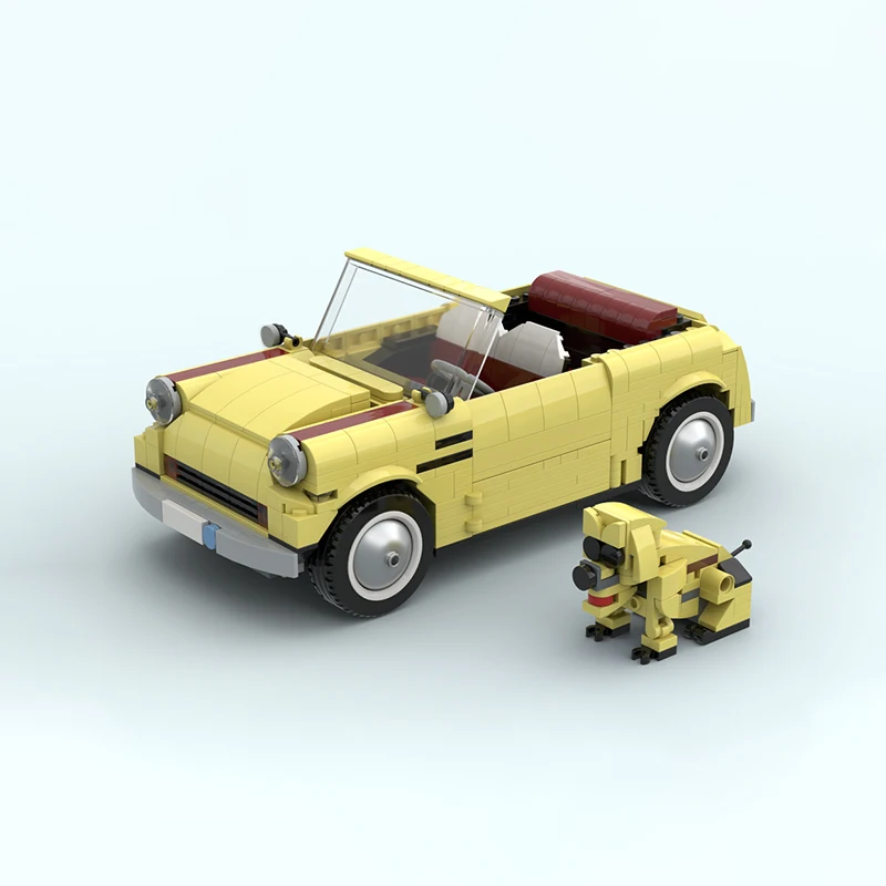 

713pcs MOC Creator Expert Retro City Car Model Building Blocks Architecture Toy Christmas Gifts Brick Kids Education DIY Idea