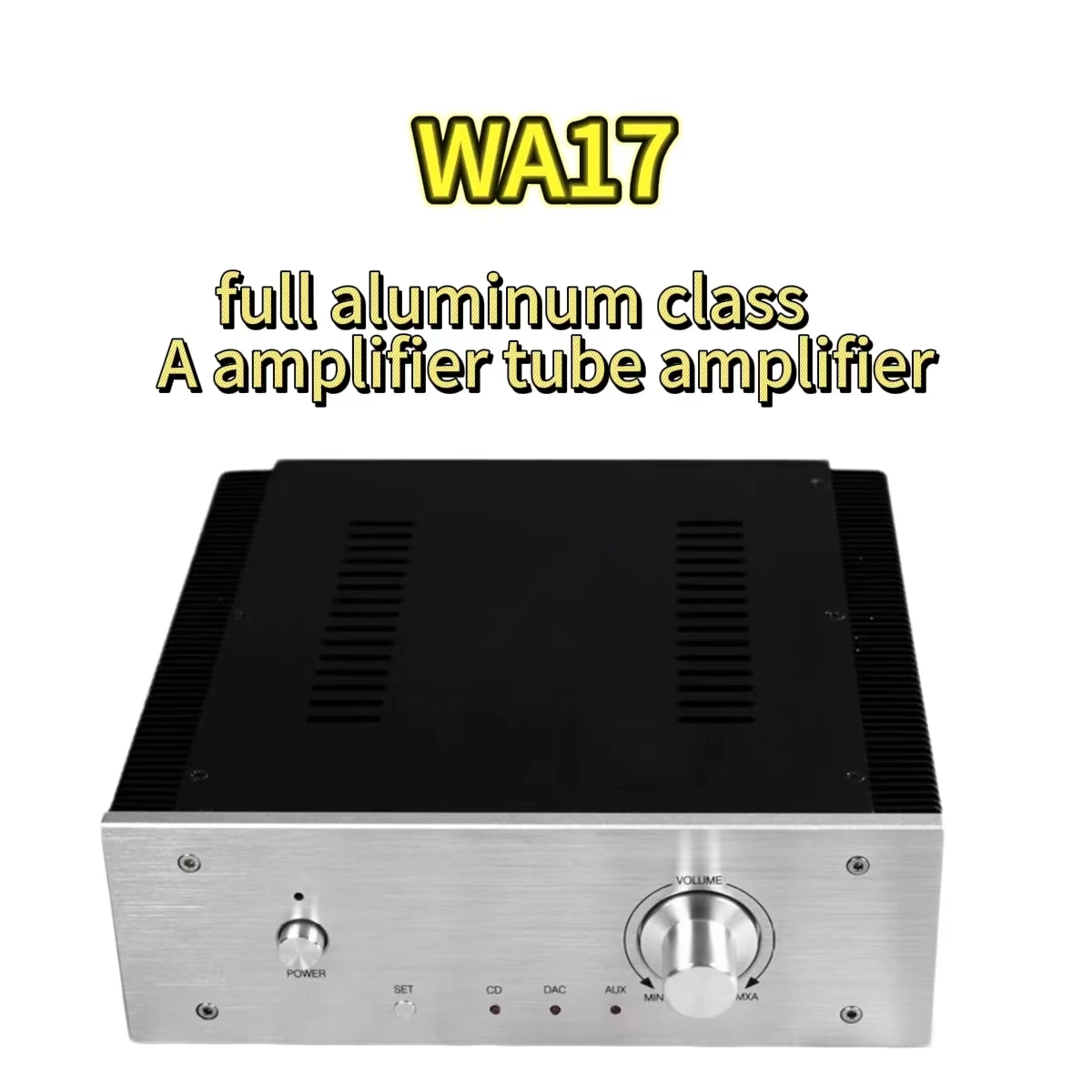 

Цельноалюминиевый корпус лампового усилителя предварительного усилителя класса А WA17