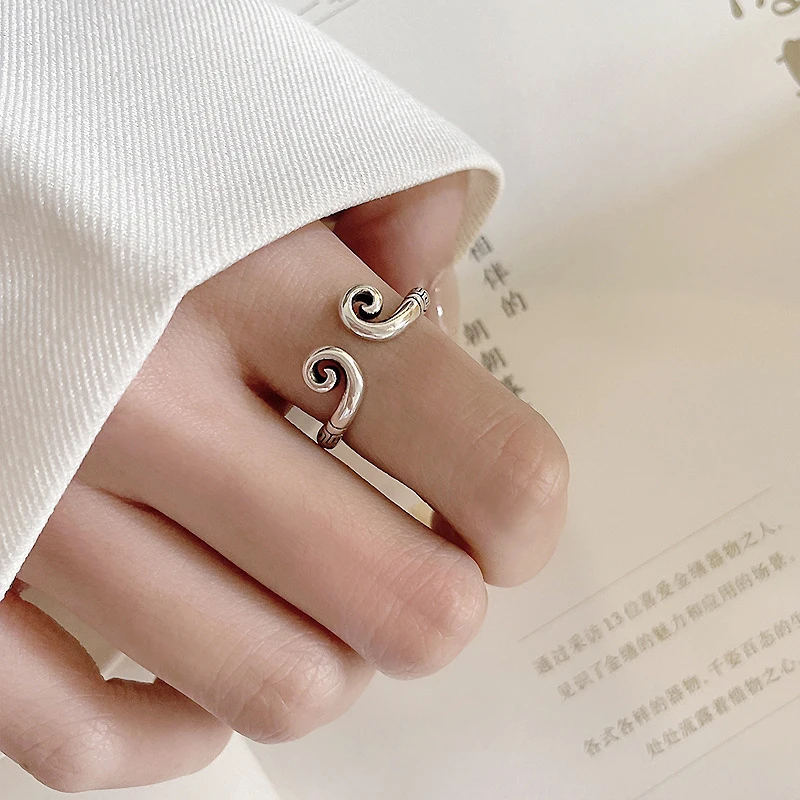 2Pcs Personality Tightening Curse Sun Wukong Opening Ring Trendy Monkey King Golden Hoop Couple Ring Jewelry Accessories Gifts