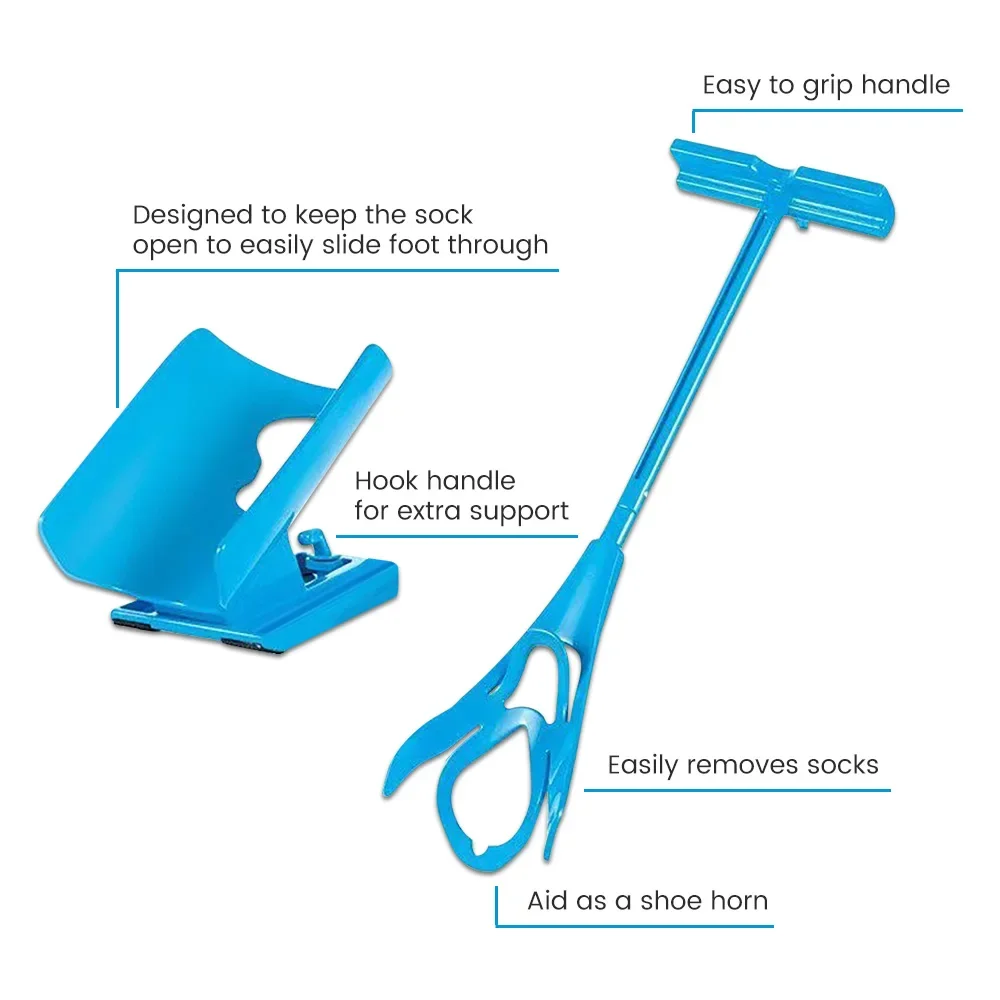 Sock Aid Tool for Seniors Easy for Putting On Socks and Removing Sock Assistant Device No Bending Sock Puller Aid for Disabled