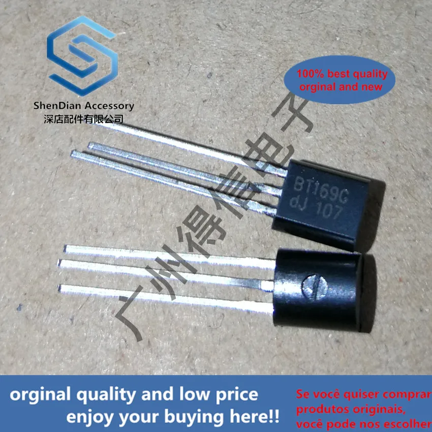 30pcs 100% orginal new BT169G BT169 169 TO-92 Thyristors logic level  real photo