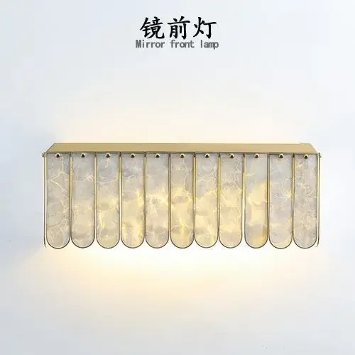 Nordic Shell Wall Light Banheiro Espelho Lâmpada Vaidade Penteadeira Iluminação