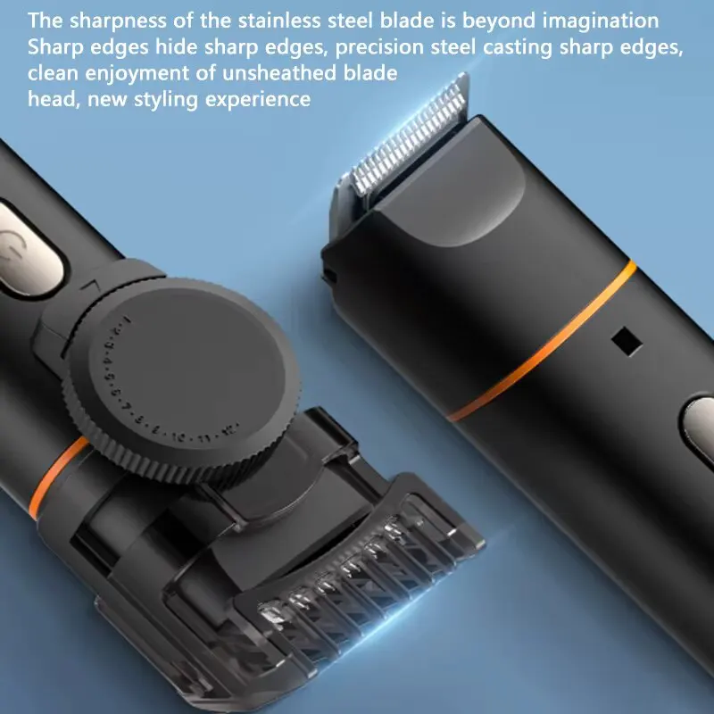 5-in-1 Men's Hair Clipper Electric Hair Trimmer 8500RMP Multifunctional Trimmer Electric Shaver Ear Nose Hair Trimmer Beauty Kit