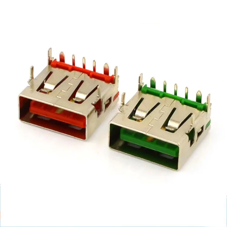USB base fast charge AF high current 5Pin straight edge four pin board Android flash charge PA46 nylon red glue green glue