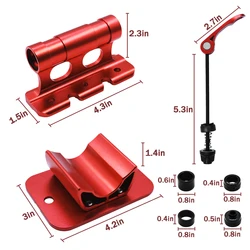 ALLTOO Bike Fork Mount Rack Car Roof Rack Carrier Bracket MTB Road Folding Bicycle Quick Release Thru Axle Mount Adapter